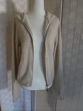 PrettyLittleThing Cream Teddy Hooded Zip Jacket